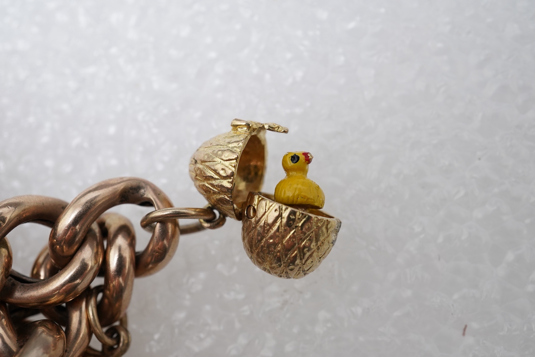 A 9ct gold charm bracelet